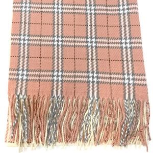 NWT Large Cashmere Tartan Scarf Similar2 Burberry